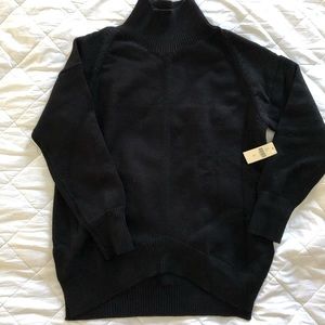 Maeve black mock turtleneck sweater XS